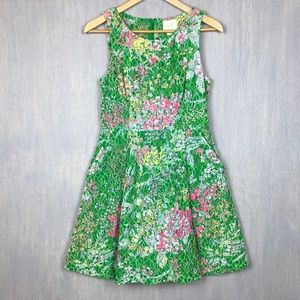 Anthropologie Maeve Verbena Lace Floral Sequin Dress